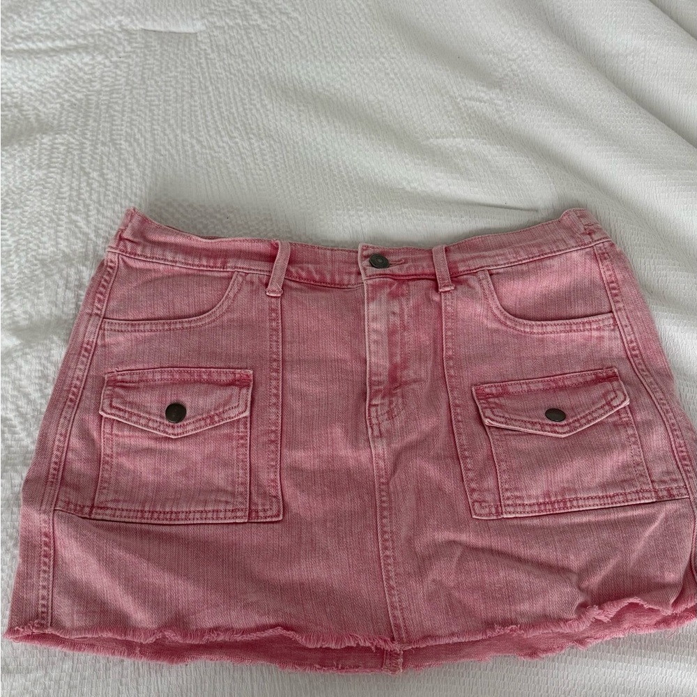 Aerie Blush Mini Skirt with Pockets